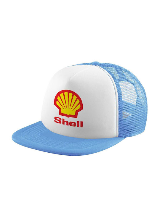 Koupakoupa Παιδικό Καπέλο Υφασμάτινο Πρατήριο Καυσίμων Shell Γαλάζιο