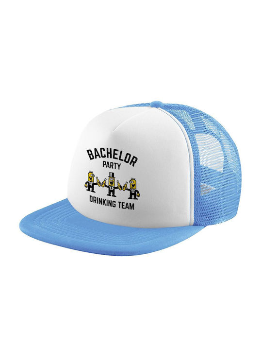 Koupakoupa Kids' Hat Fabric Bachelor Party Drinking Team Light Blue