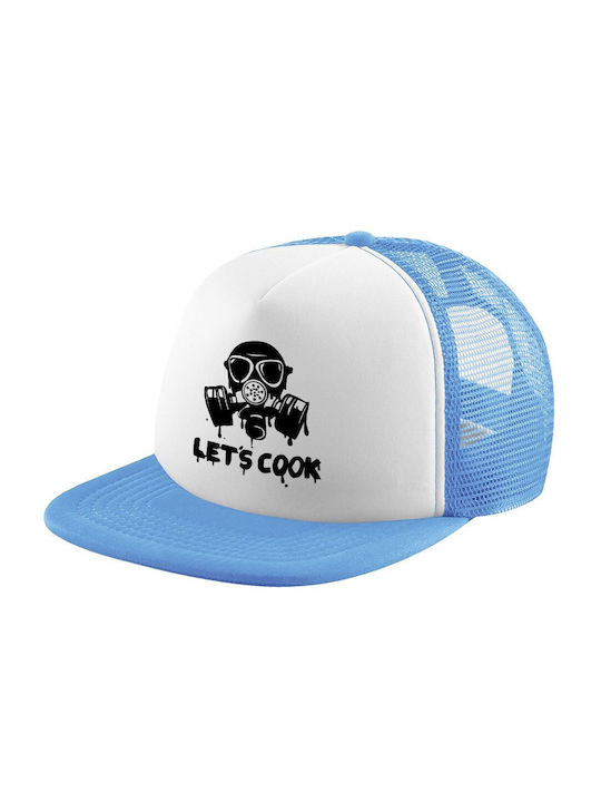 Koupakoupa Kids' Hat Fabric Let's Cook Mask Light Blue