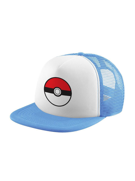 Koupakoupa Παιδικό Καπέλο Υφασμάτινο Pokemon Ball Γαλάζιο