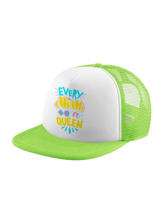 Koupakoupa Παιδικό Καπέλο Υφασμάτινο Every Mom Is A Queen Πράσινο