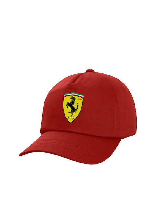Koupakoupa Παιδικό Καπέλο Υφασμάτινο Ferrari Κόκκινο