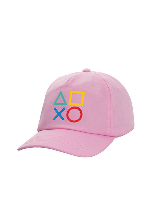 Koupakoupa Παιδικό Καπέλο Υφασμάτινο Gaming Symbols Ροζ