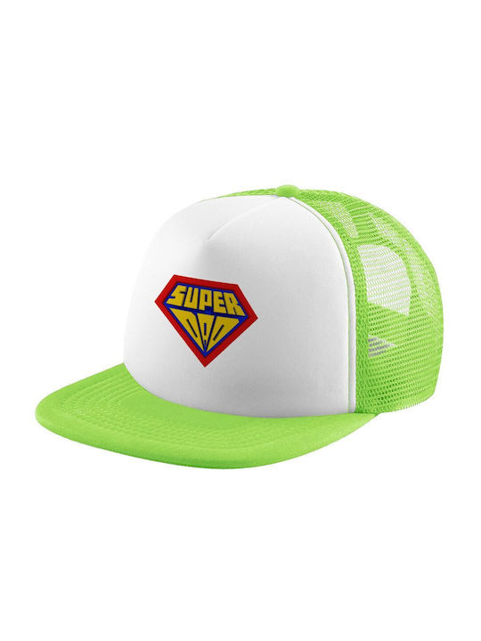 Koupakoupa Παιδικό Καπέλο Υφασμάτινο Super Dad 3d Πράσινο