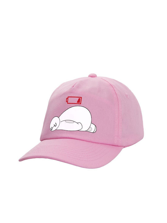 Koupakoupa Παιδικό Καπέλο Υφασμάτινο Baymax Battery Low Ροζ