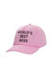 Koupakoupa Παιδικό Καπέλο Υφασμάτινο World's Best Boss Ροζ