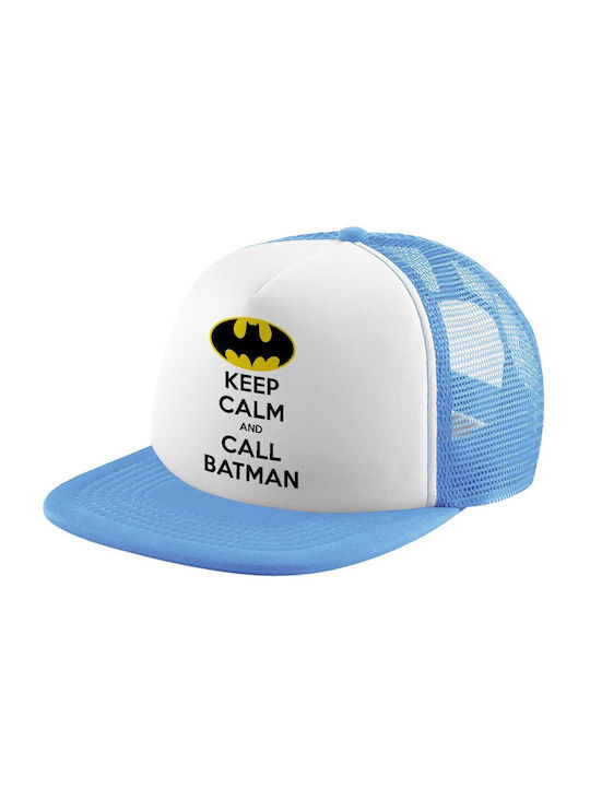 Koupakoupa Παιδικό Καπέλο Υφασμάτινο Keep Calm & Call Batman Γαλάζιο