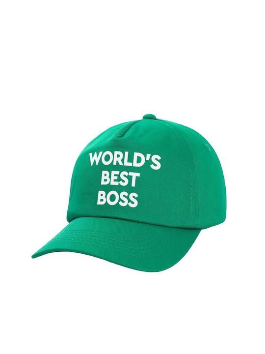 Koupakoupa Pălărie pentru Copii Tesatura World's Best Boss Verde