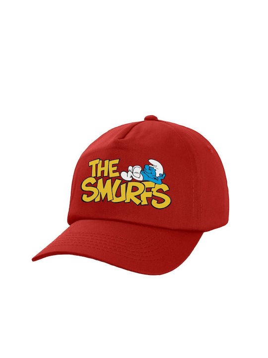 Koupakoupa Παιδικό Καπέλο Υφασμάτινο Τα Στρουμφάκια Κόκκινο
