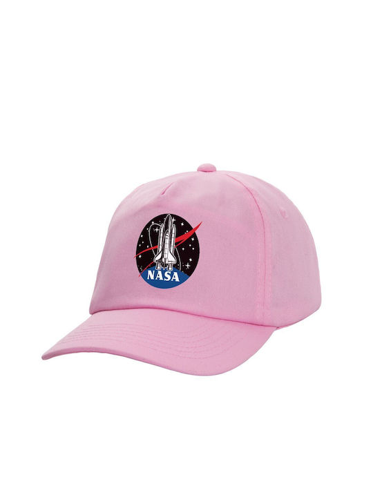 Koupakoupa Παιδικό Καπέλο Υφασμάτινο Nasa Badge Ροζ