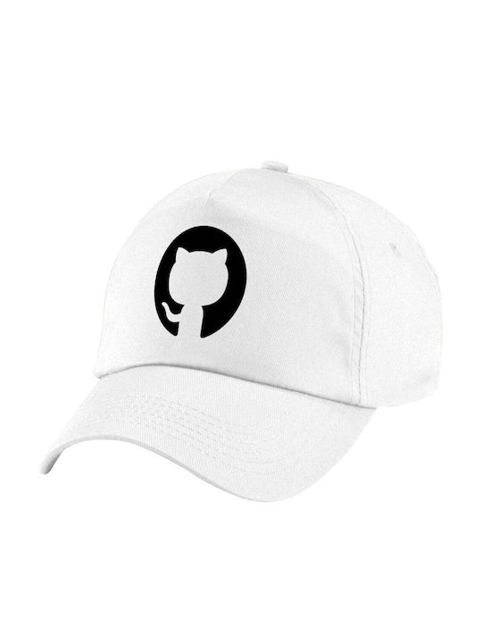 Koupakoupa Παιδικό Καπέλο Υφασμάτινο Github Λευκό