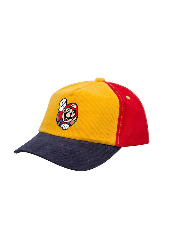 Koupakoupa Pălărie pentru Copii Tesatura Super Mario Win Galben