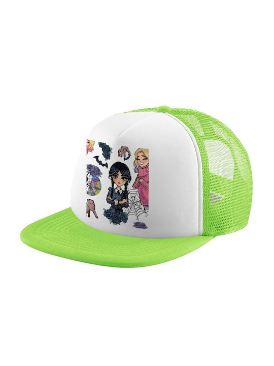 Koupakoupa Παιδικό Καπέλο Jockey Υφασμάτινο Wednesday And Enid Sinclair Πράσινο