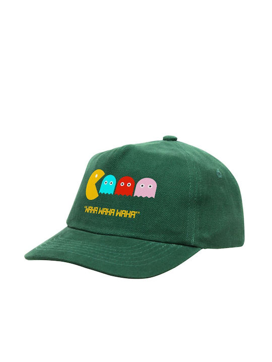 Koupakoupa Παιδικό Καπέλο Υφασμάτινο Pacman Waka Waka Waka Πράσινο