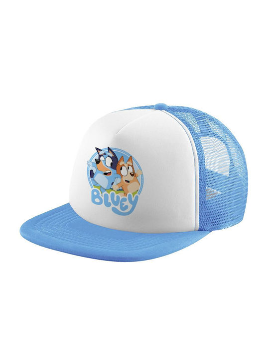 Koupakoupa Kids' Hat Jockey Fabric Bluey Dog Light Blue