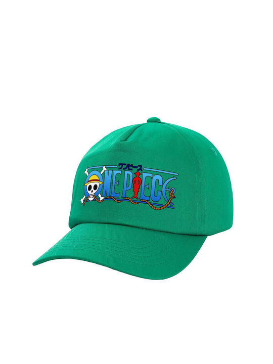 Koupakoupa Παιδικό Καπέλο Υφασμάτινο Onepiece Logo Πράσινο