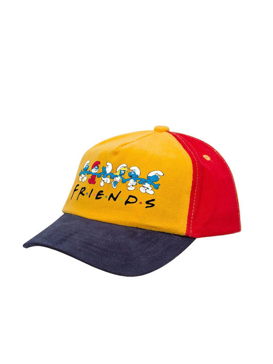 Koupakoupa Παιδικό Καπέλο Υφασμάτινο Friends Smurfs Κίτρινο