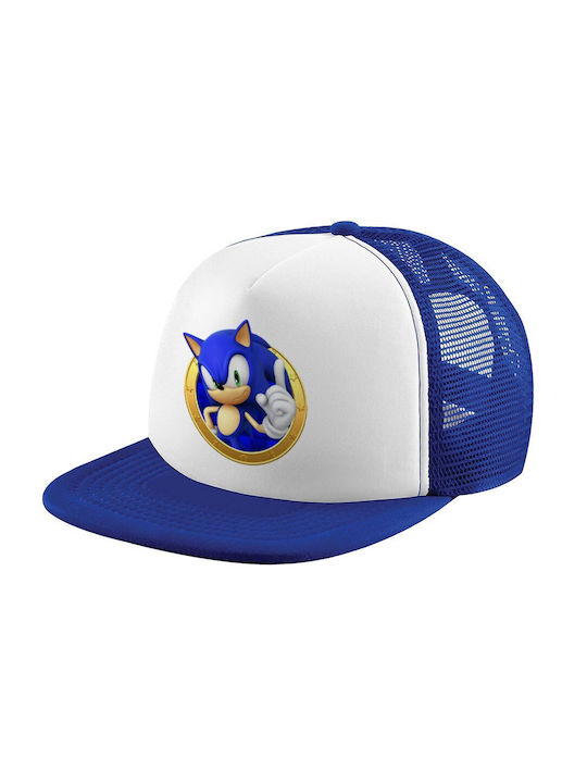 Koupakoupa Kids' Hat Jockey Fabric Sonic The Hedgehog White