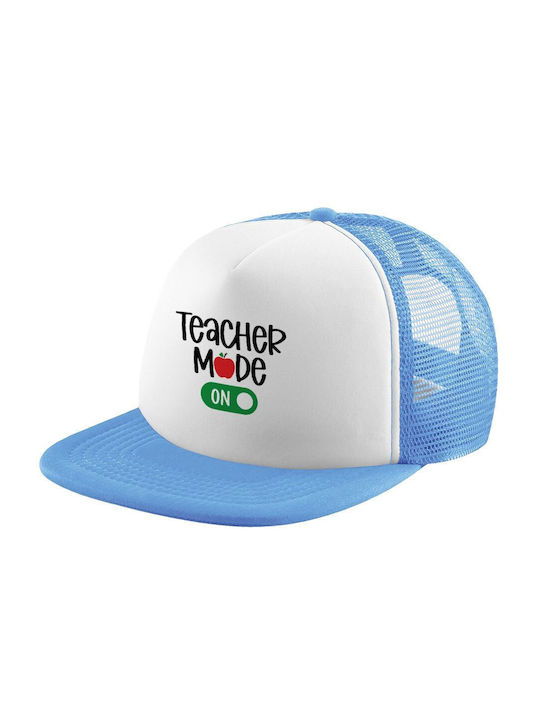 Koupakoupa Παιδικό Καπέλο Jockey Υφασμάτινο Teacher Mode On Γαλάζιο