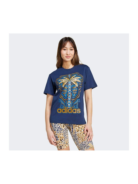 Adidas Damen Sportlich T-shirt Mehrfarbig