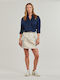 Pepe Jeans Denim Mini Skirt in Beige color