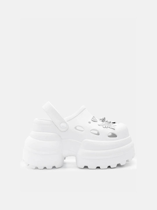 Luigi Clogs White