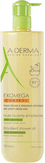 A-Derma Exomega Control Oil for Shower with Soothing Oatmeal 750ml