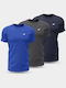 4F 3 Pack Men's Short Sleeve T-shirt Multicolour