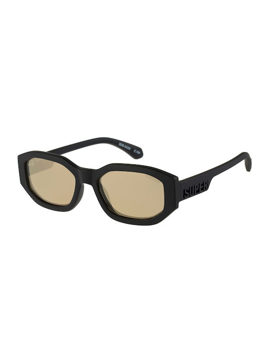 Superdry Ochelari de soare cu Negru Din plastic Rame și Galben Lentilă SDS 5020 104