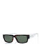 Superdry Unisex Sunglasses with Brown Tartaruga Plastic Frame and Green Lens SDS 5005 102