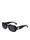 Longchamp Women's Sunglasses with Brown Tartaruga Plastic Frame and Blue Lens LO716S 230