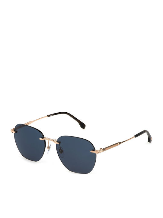 Lozza Unisex Sunglasses with Gold Metal Frame and Blue Lens SL2421 0300