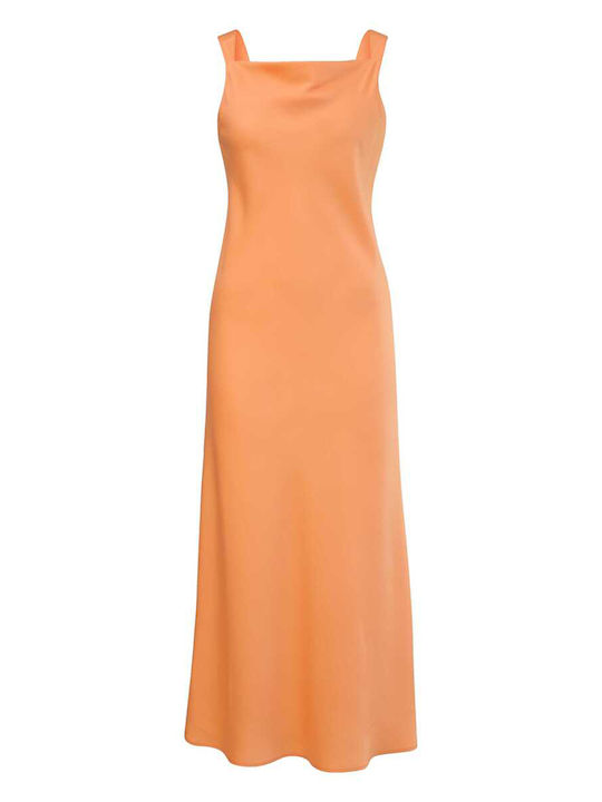 Comma Maxi Rochie cu Slit Orange