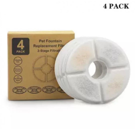 eBest Pet Water Fountain Ersatzfilter für Hund & Katze 4Stück