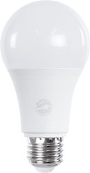 GloboStar LED Lampen für Fassung E27 und Form A60 Naturweiß 970lm Dimmbar 1Stück