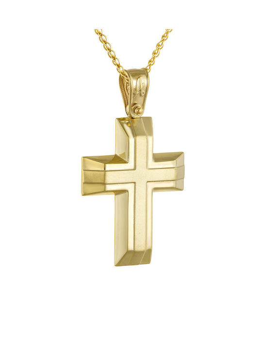 Kritsimis Gold Cross 14K with Chain