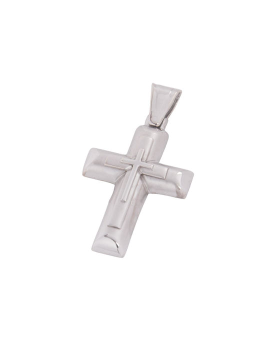 White Gold Cross K9 232251