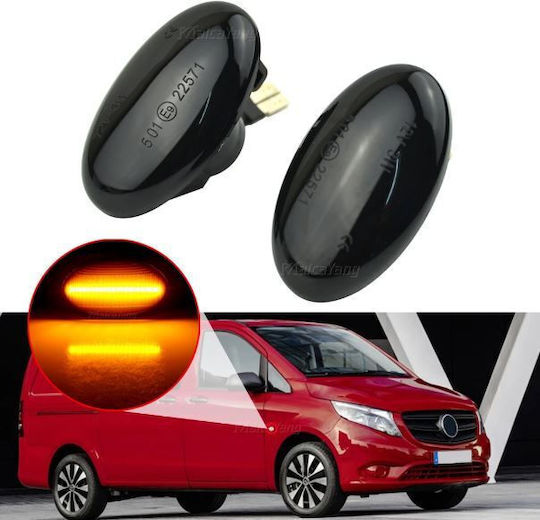 Seitenflügelblinker Mercedes-Benz W447 2015-2020 LED Dynamisch Getönt 2 Stück