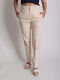 Women's Fabric Trousers Beige
