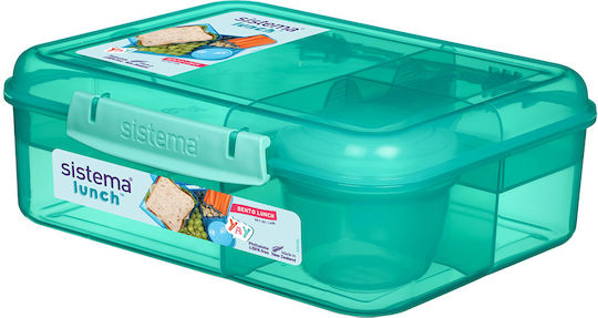 Sistema Plastic Lunch Box Bento Green 1650ml