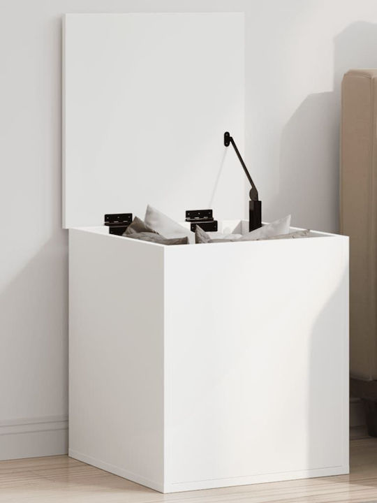 vidaXL Wooden Storage Box with Lid White 40x42x...