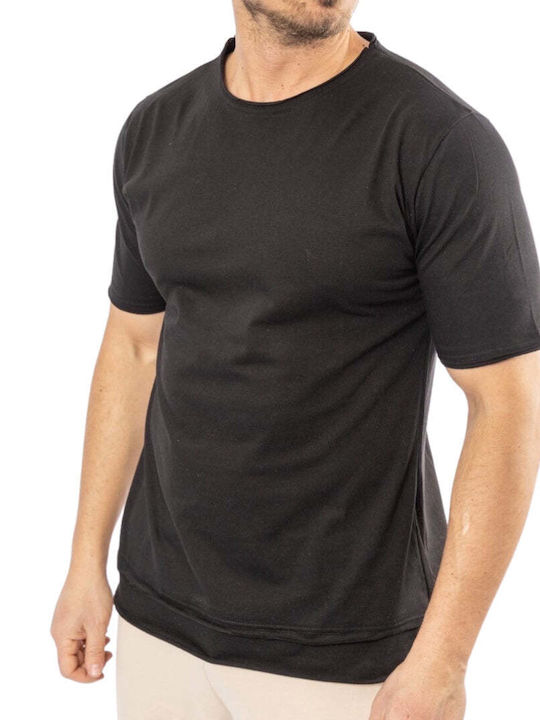 MBLK Ανδρικό T-shirt Κοντομάνικο Μαύρο