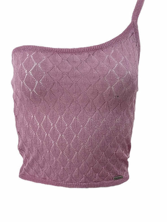 Combos Knitwear Damen Sommer Bluse Pink