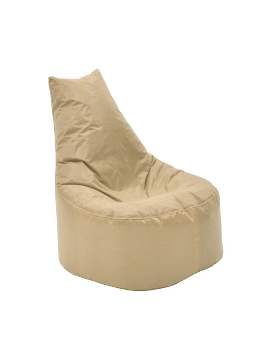 Waterproof Bean Bag Chair Poof Norm Mocha 65x65x80cm