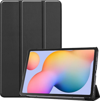 Sonique Flip Cover Leather / Synthetic Leather Durable Black Samsung Galaxy Tab S6 Lite 10.4 P610/P615