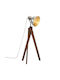 vidaXL Vintage Floor Lamp H120xW45cm. with Socket for Bulb E27 Silver