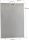 Bosch Filtru Metalic De Schimb Pentru Hotă Compatibil Cu Siemens Bosch 26.5x38.5cm