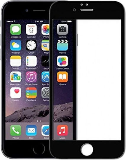 Vollflächig gehärtetes Glas Schwarz (iPhone 6 / 6s)