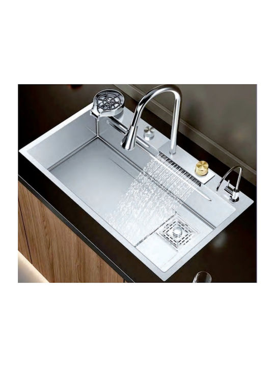 Domistyle Drop-In Sink Inox W75xD46cm Silver