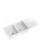 GraniteQ Drop-In Sink Inox W116xD50cm White